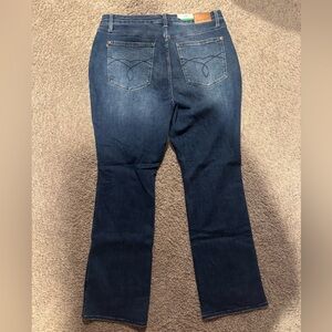 Judy Blue Everly Tummy Control High Rise Bootcut Dark Wash Long Inseam NWT Plus